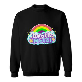 Death Metal Cloud Rock Roll Rainbow Heavy Metal Sweatshirt - Thegiftio UK