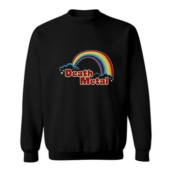 Death Metal Retro Rainbow V2 Sweatshirt - Thegiftio