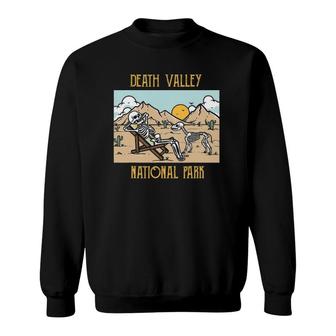 Death Valley National Park Mojave Desert California Skeleton Sweatshirt | Mazezy