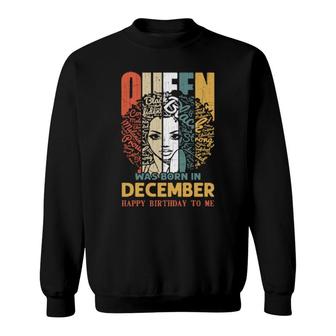 December Birthday Black Afro Melanin Sagittarius Sweatshirt | Mazezy