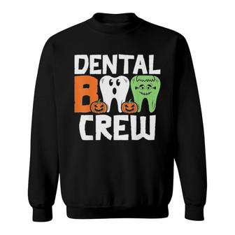 Dental Boo Crew Halloween Dentist Assistant Costume Classic Sweatshirt | Mazezy