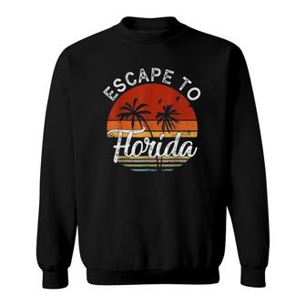 Desantis Escape To Florida Vintage Funny Sweatshirt | Mazezy UK