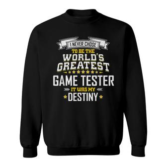 Developer Idea World's Greatest Game Tester Sweatshirt | Mazezy