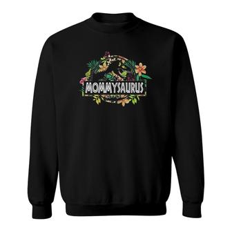 Dinosaur Mom Mothers Day Mommysaurusrex Flower Gift Sweatshirt | Mazezy