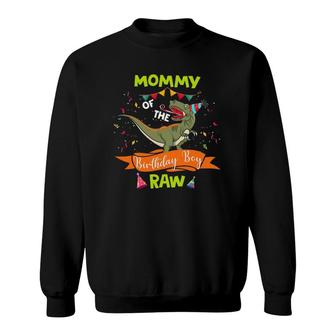 Dinosaur Mommy Birthday Boy Matching Family Sweatshirt | Mazezy