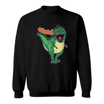 Dinosaur Rawr Trex Sweatshirt | Mazezy
