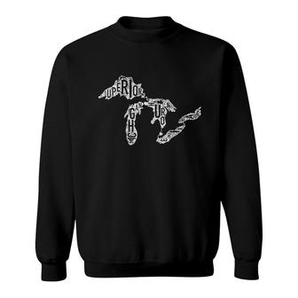 Distressed Great Lakes Sweatshirt | Mazezy