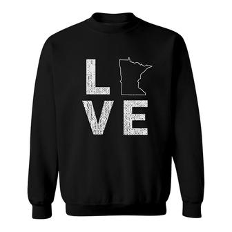 Distressed Love Minnesota Sweatshirt | Mazezy