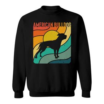 Dog American Bulldog Dog Vintagepet Lover 395 Paws Sweatshirt | Mazezy