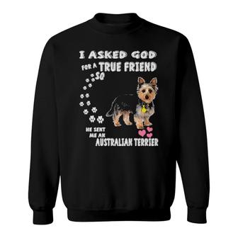 Dog Australian Terrier S Aussie Dog S Australian Terrier 286 Paws Sweatshirt | Mazezy
