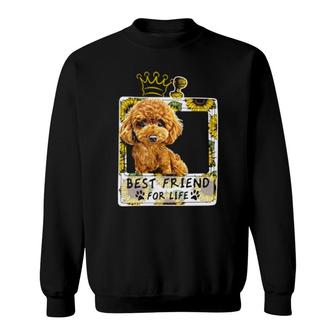 Dog Best Friend For Life For Poodle Lovers 21 Paws Sweatshirt | Mazezy CA