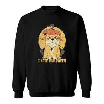 Dog Doggy Dogs Halloween Pumpkin Gift Sweatshirt | Mazezy