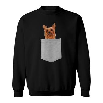 Dog In Your Pocket Silky Terrier Puppy Sweatshirt | Mazezy