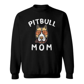 Dog Lovers Mommy Pitbull Mom Gifts For Mother's Day Sweatshirt | Mazezy