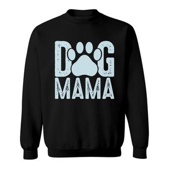 Dog Mom Mothers Day Dog Mama Paw Print Gift Idea Sweatshirt - Thegiftio UK