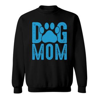 Dog Mom Mothers Day Dog Mom Paw Print Best Gift Sweatshirt - Thegiftio UK