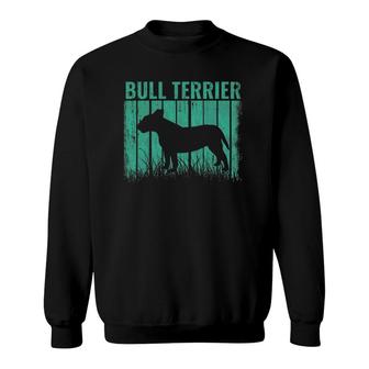 Dogs Retro Bull Terrier Dog Vintage Gift Sweatshirt | Mazezy