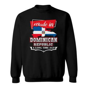 Dominican Republic Long Ago - Country Flag - Dr Native Sweatshirt | Mazezy