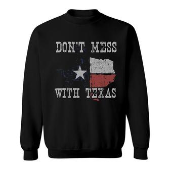 Dont Mess With Vintage Texas Longhorn Lone Star State Sweatshirt - Seseable