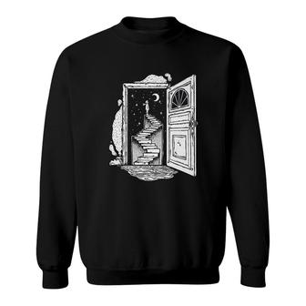 Dreamer Stairway To A Starry Sky Psychedelic Sweatshirt | Mazezy