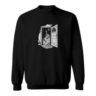 Dreamer's Stairway To A Starry Sky Sweatshirt | Mazezy