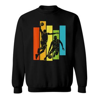 Dunking Basketball Basketballer Sweatshirt | Mazezy