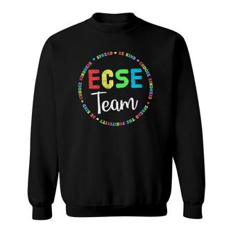 Early Childhood Special Education Sped Ecse Crew Team Sweatshirt | Mazezy