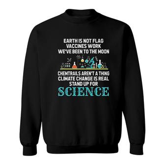 Earth Is Not Flat Science Sweatshirt | Mazezy