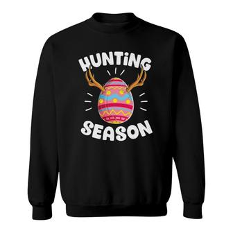 Easter Egg Hunting Season Funny Hunter Boys Kids Girls Women Sweatshirt