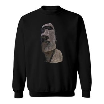 Easter Island Statue Head Sweatshirt | Mazezy