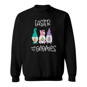 Easter With My Gnomies Happy Easter Day Sweatshirt - Thegiftio UK