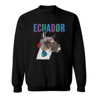 Ecuador Alpaca Ecuador Llama Alpaca Gift Sweatshirt | Mazezy