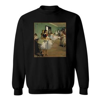 Edgar Degas The Dance Class Ballet Impressionism Art Sweatshirt | Mazezy