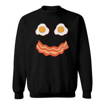 Egg And Bacon Egg And Bacon Face Brunch Breakfast Sweatshirt | Mazezy
