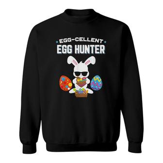 Egg Cellent Egg Hunter Easte Bunny Gift Sweatshirt | Mazezy