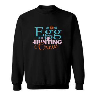 Egg Hunting Crew Matching Easter Bunny Egg Hunting Sweatshirt - Thegiftio UK