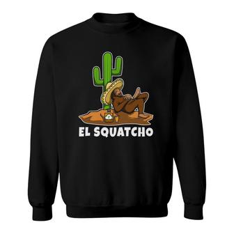 El Squatcho Bigfoot Happy Cinco De Mayo Sweatshirt | Mazezy