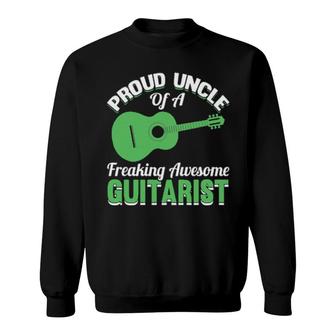 Electric Guitar Player Guitarist Uncle Musician Music Band Sweatshirt | Mazezy