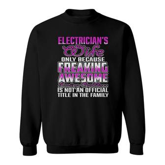 Electrician Wife Sweatshirt | Mazezy