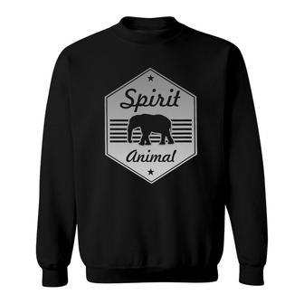 Elephant Graphic My Spirit Animal Elephant Costume Design Sweatshirt | Mazezy