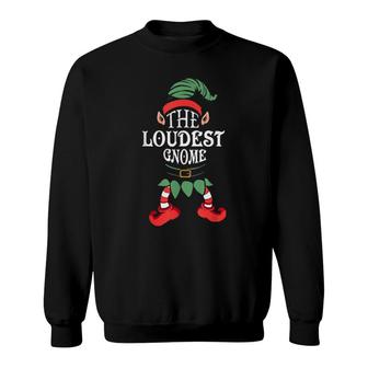 Elf The Loudest Gnome Christmas Sweater Sweatshirt | Mazezy