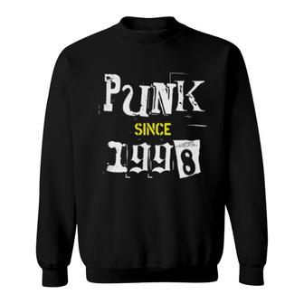 Emo Punk Rock Music 24 Year Old Born In 1998 24Th Birthday Sweatshirt - Thegiftio UK