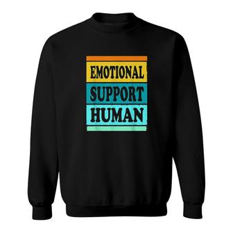 Emotional Support Human Service Animal Sweatshirt - Thegiftio UK