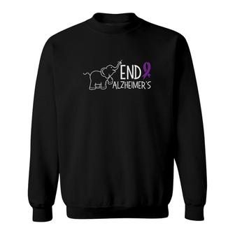 End Alzheimers Awareness Sweatshirt | Mazezy