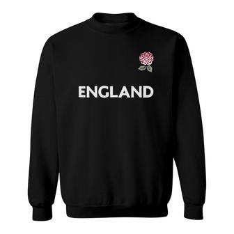 England Rugby Style Vintage Rose Crest Sweatshirt | Mazezy