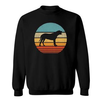 English Mastiff Retro Vintage 60S 70S Sunset Dog Lovers Men Sweatshirt | Mazezy