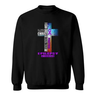 Epilepsy Warrior Awareness Sweatshirt | Mazezy