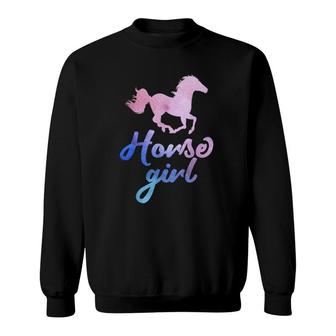 Equestrian Tee Horse Riding Horse Girl Sweatshirt | Mazezy