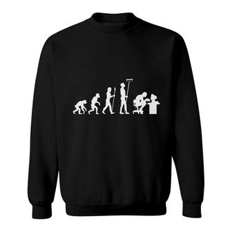 Evolution Of Man Monkey To Modern Sweatshirt | Mazezy AU