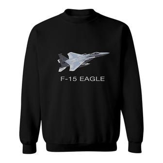 F15 Eagle Fighter Plane Jet Pilot Sweatshirt | Mazezy
